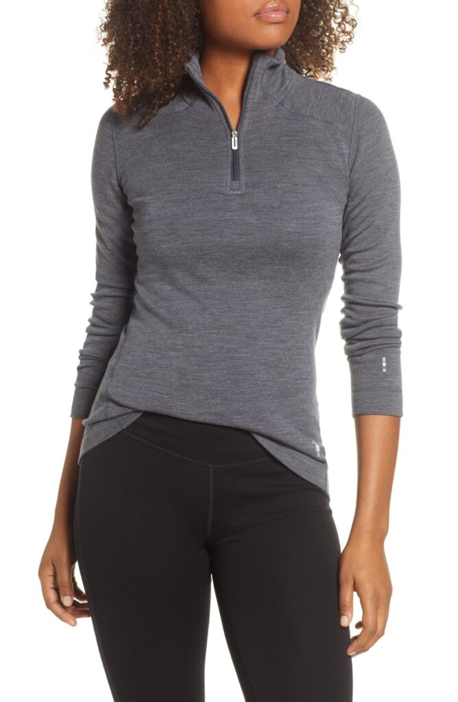 Best Women's Base Layer Top: Smartwool Merino 250 Quarter Zip - Pine ...